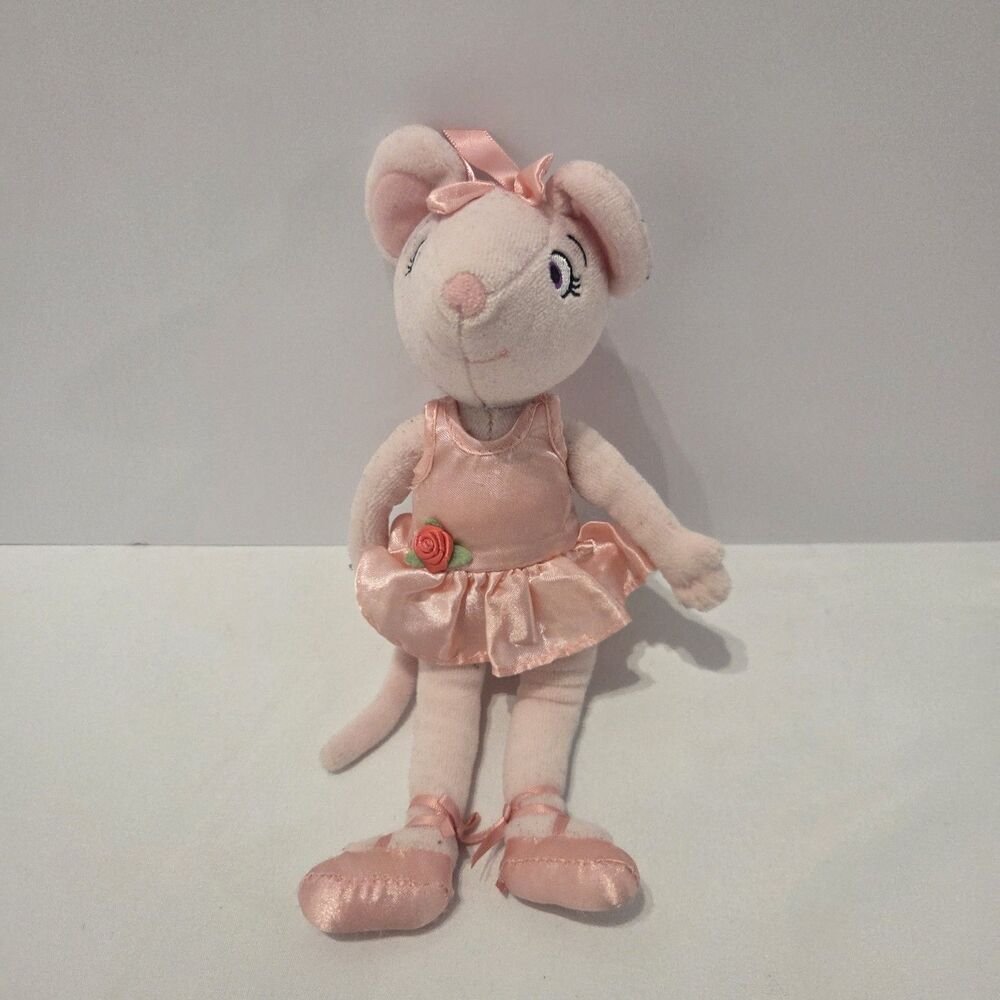 2010 Madame Alexander Angelina Ballerina Pink Plush Mouse Doll 9"